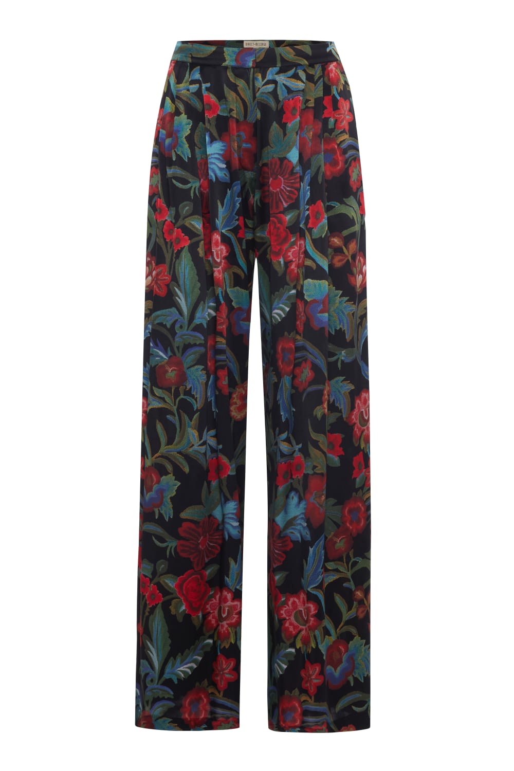 Direct Message-Black Roses Trousers-Pantolon-1-Milagron.com