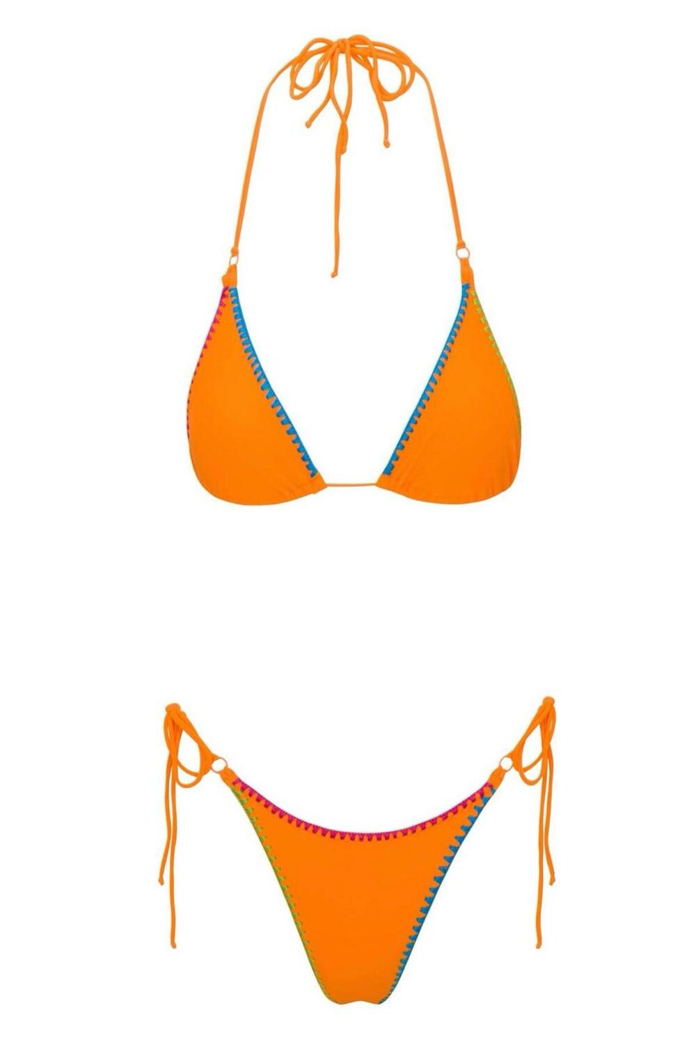 Direct Message-Deja Hand Embroidered Bikini İn Yellow-Bikini & Mayo-1-Milagron.com