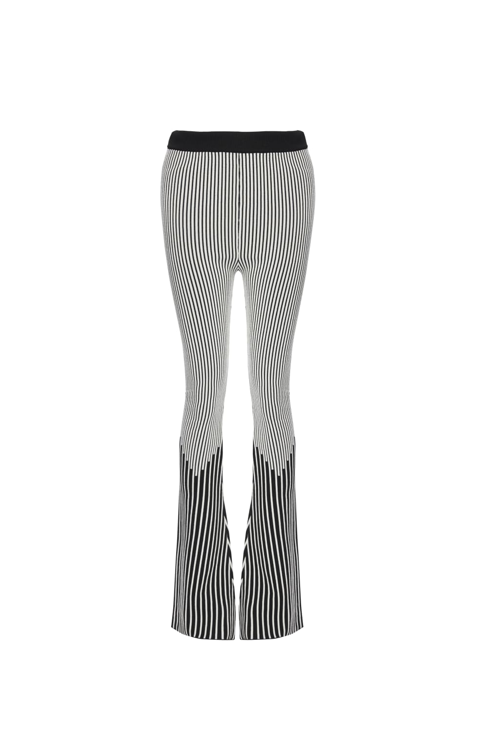 Direct Message-Georgia Knitted Trousers - Black & White-Pantolon-2-Milagron.com