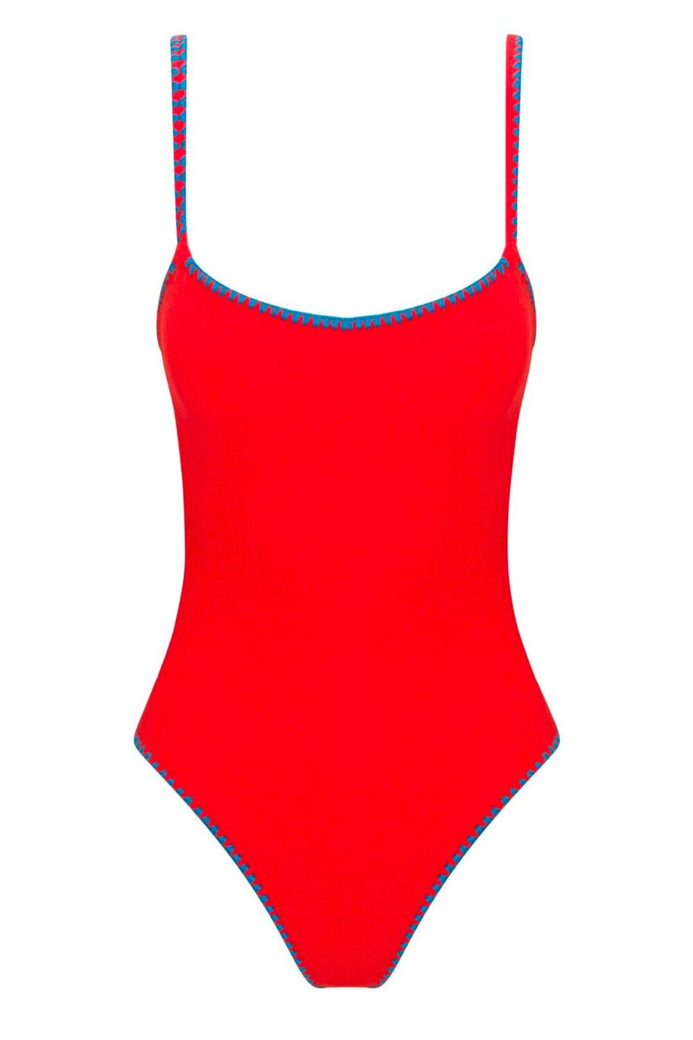 Direct Message-Meghan Towel One Piece Hand Embroidered İn Red-Bikini & Mayo-1-Milagron.com