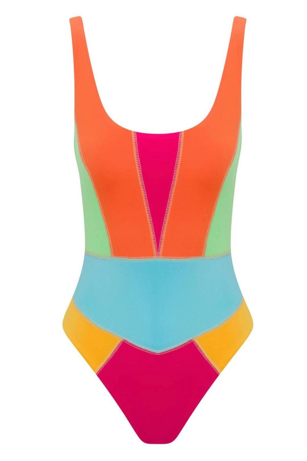 Direct Message-Vivid Scuba One Piece-Bikini & Mayo-1-Milagron.com