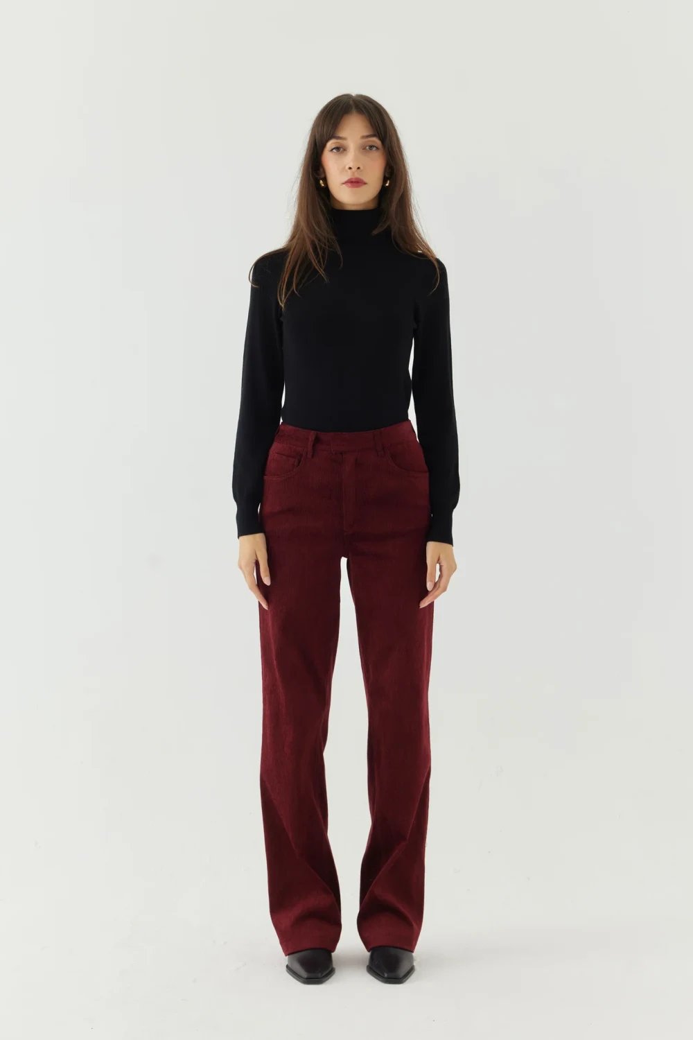 Disq London-Chilli Velvet Pants-Pantolon-1-Milagron.com