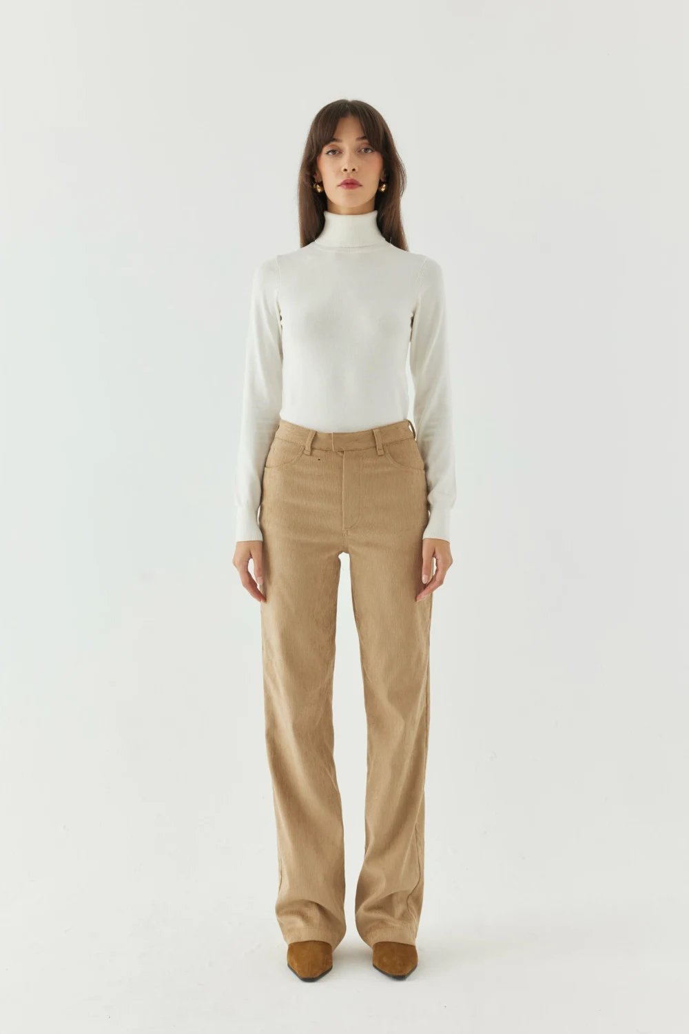 Disq London-Oat Velvet Pants-Pantolon-1-Milagron.com