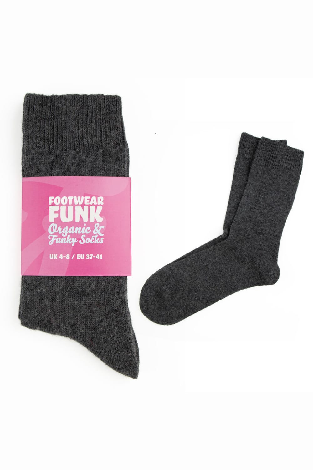 Do Not Wear This-Organik Kuzu Yünü Çorap Smoky Heather-Çorap-4-Milagron.com