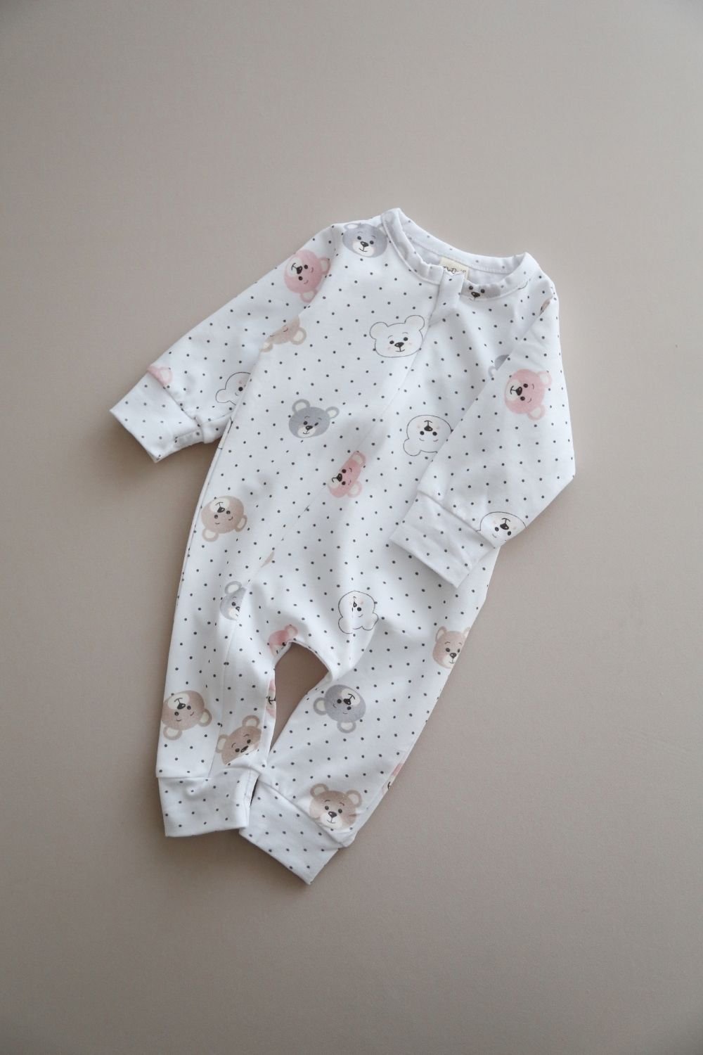 DoDo'S Baby-%100 Organi̇k Pamuk Soft Ayıcık Desenli̇ Kız Bebek Uyku Tulumu-Çocuk Elbise & Tulum-1-Milagron.com