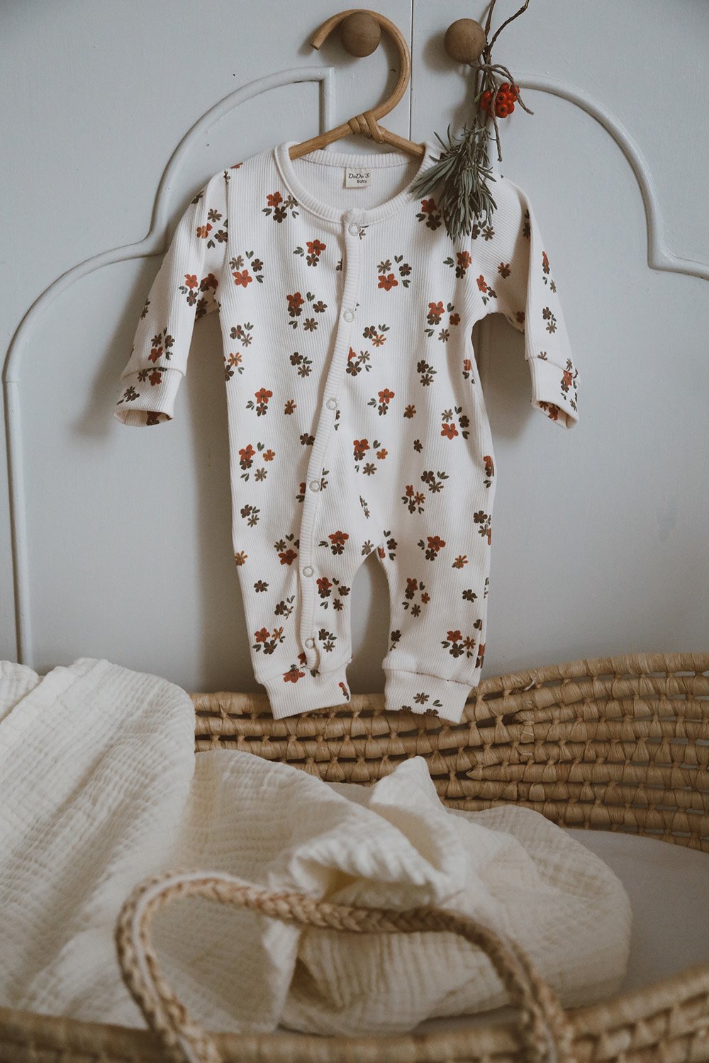 DoDo'S Baby-Çi̇çekli̇ Desen Organi̇k Kaşkorse Bebek Tulum-Çocuk Elbise & Tulum-1-Milagron.com