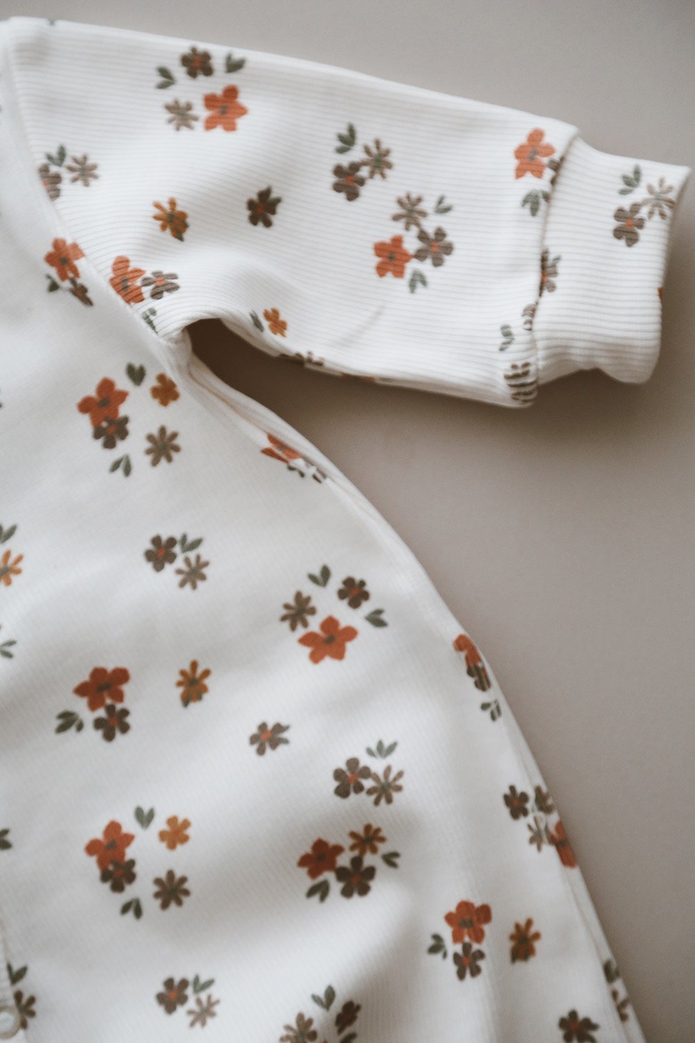 DoDo'S Baby-Çi̇çekli̇ Desen Organi̇k Kaşkorse Bebek Tulum-Çocuk Elbise & Tulum-4-Milagron.com