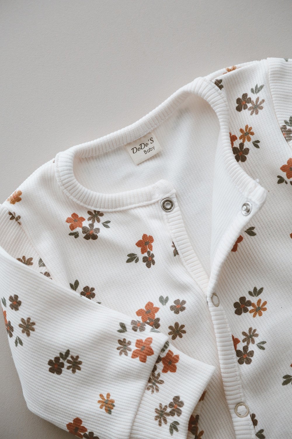 DoDo'S Baby-Çi̇çekli̇ Desen Organi̇k Kaşkorse Bebek Tulum-Çocuk Elbise & Tulum-6-Milagron.com