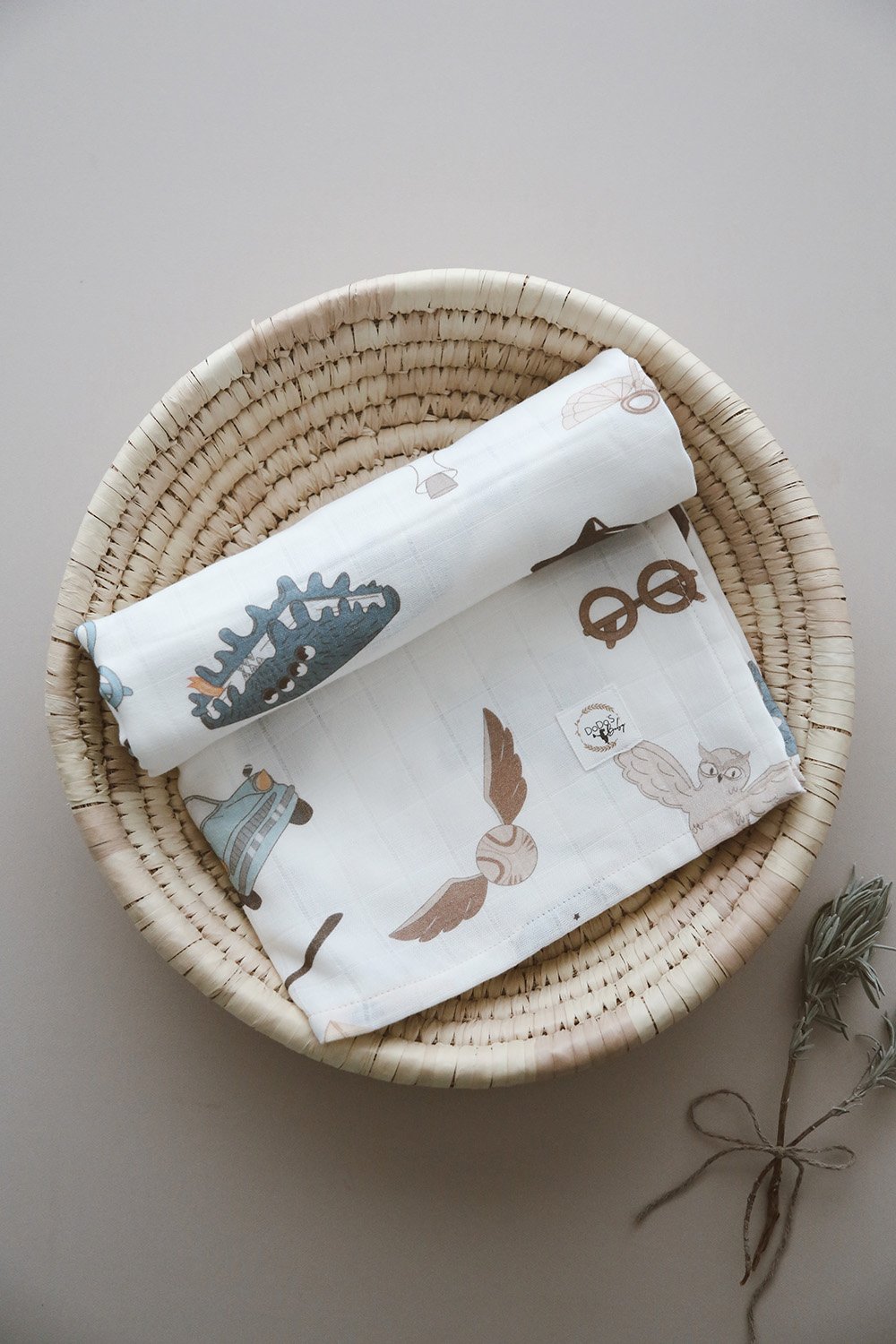 DoDo'S Baby-Çi̇ft Katli Kareli̇ Si̇hi̇rli̇ Dünya Desen Organi̇k Müsli̇n Örtü-Yatak Örtüsü-2-Milagron.com