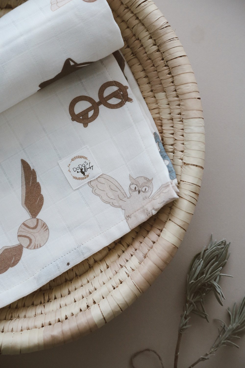 DoDo'S Baby-Çi̇ft Katli Kareli̇ Si̇hi̇rli̇ Dünya Desen Organi̇k Müsli̇n Örtü-Yatak Örtüsü-4-Milagron.com