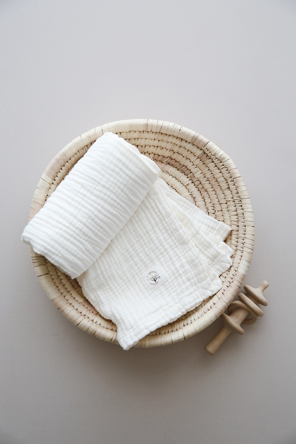 DoDo'S Baby-Dört Katli Ekru Renk Organi̇k Müsli̇n Örtü-Yatak Örtüsü-3-Milagron.com