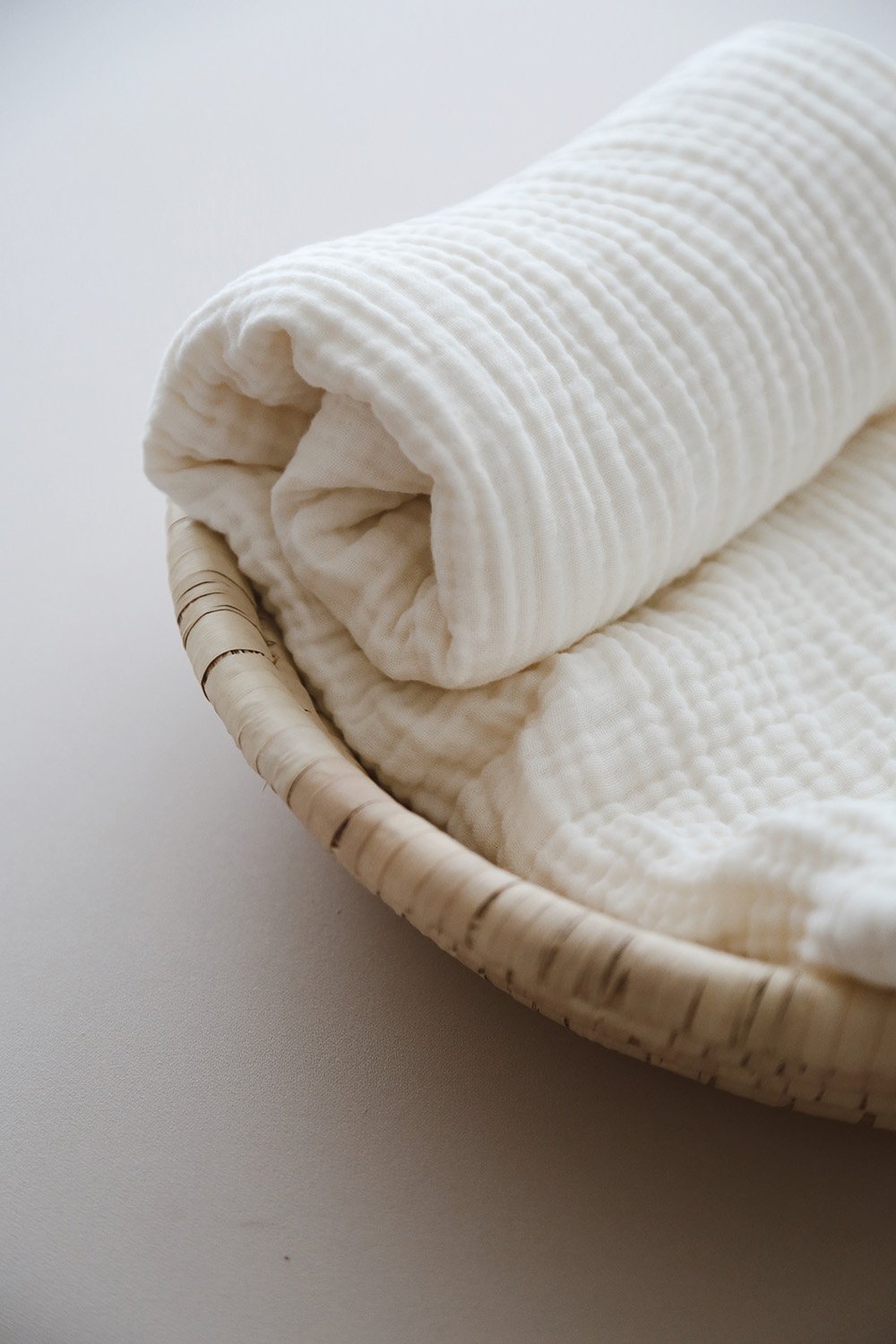 DoDo'S Baby-Dört Katli Ekru Renk Organi̇k Müsli̇n Örtü-Yatak Örtüsü-7-Milagron.com