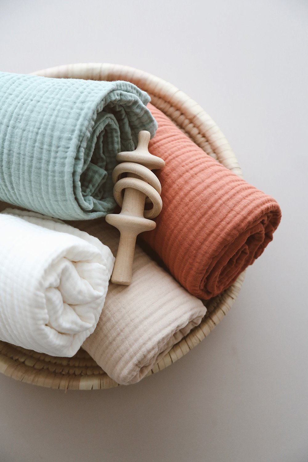 DoDo'S Baby-Dört Katli Ekru Renk Organi̇k Müsli̇n Örtü-Yatak Örtüsü-9-Milagron.com