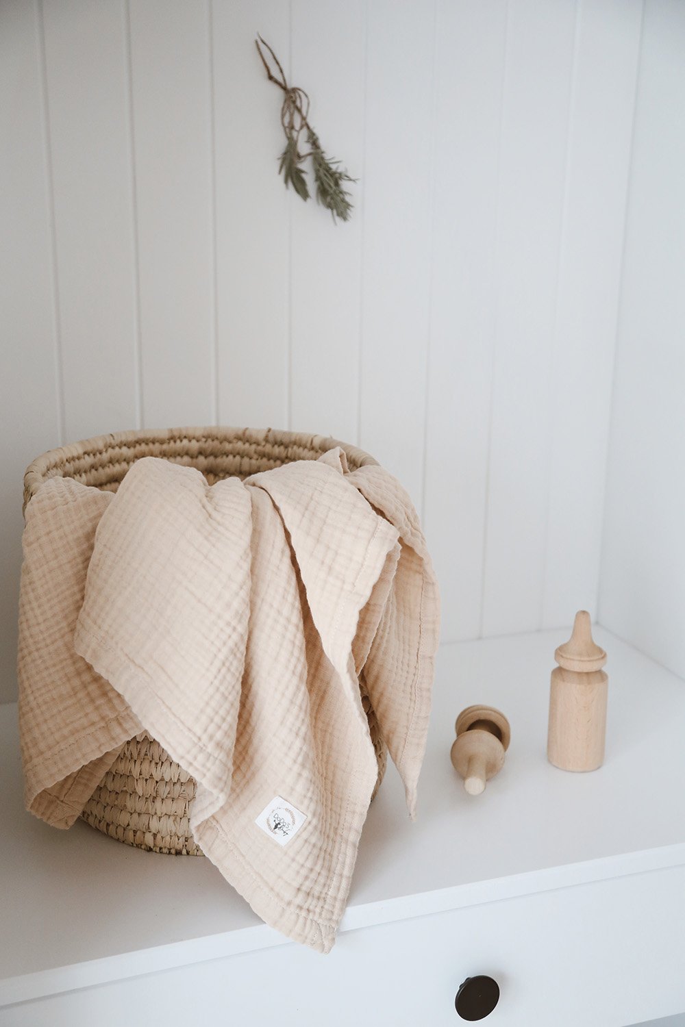 DoDo'S Baby-Dört Katlı Latte Renk Düz Desen Organi̇k Müsli̇n Örtü-Yatak Örtüsü-7-Milagron.com