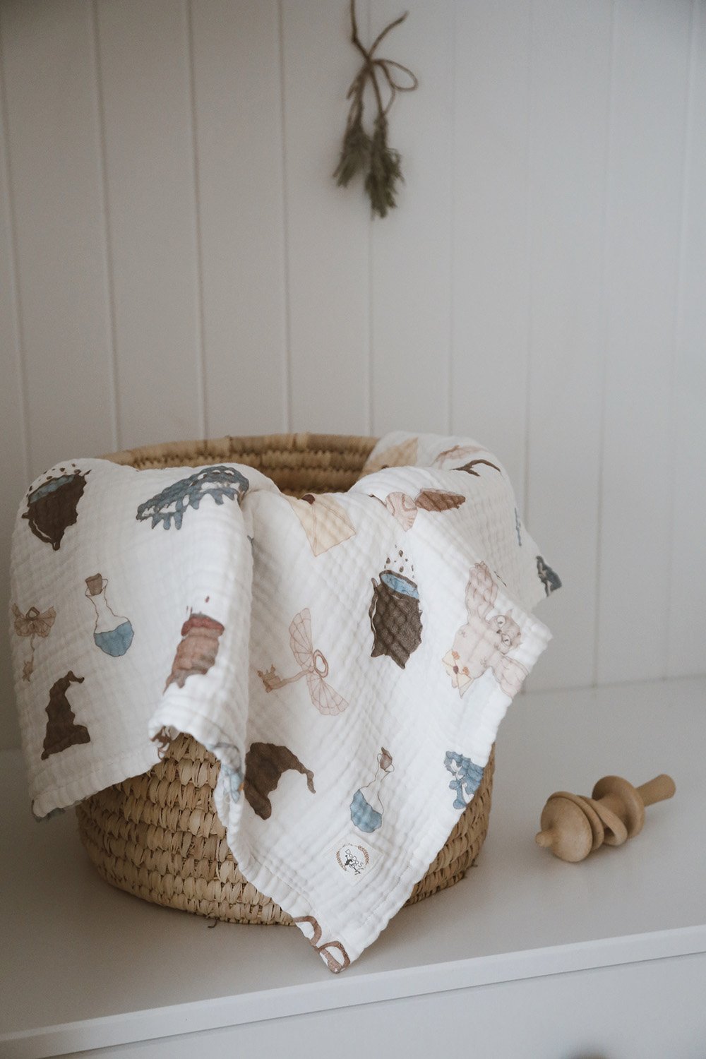 DoDo'S Baby-Dört Katli Magi̇c World Desen Organi̇k Müsli̇n Örtü-Yatak Örtüsü-2-Milagron.com