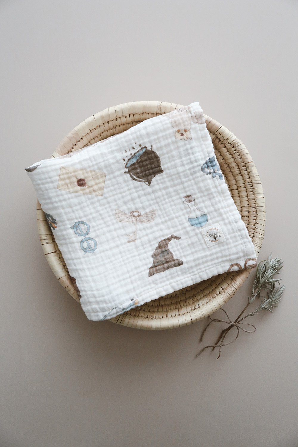 DoDo'S Baby-Dört Katli Magi̇c World Desen Organi̇k Müsli̇n Örtü-Yatak Örtüsü-4-Milagron.com