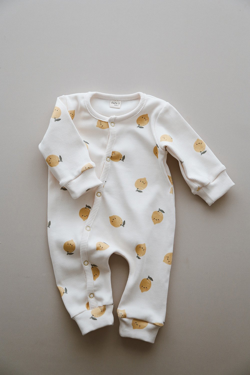 DoDo'S Baby-Li̇mon Desen Organi̇k Kaşkorse Bebek Tulum-Çocuk Elbise & Tulum-10-Milagron.com