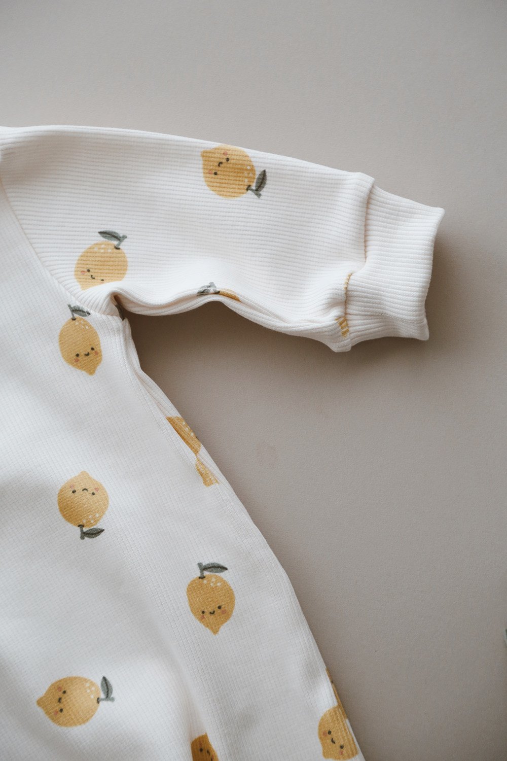 DoDo'S Baby-Li̇mon Desen Organi̇k Kaşkorse Bebek Tulum-Çocuk Elbise & Tulum-4-Milagron.com