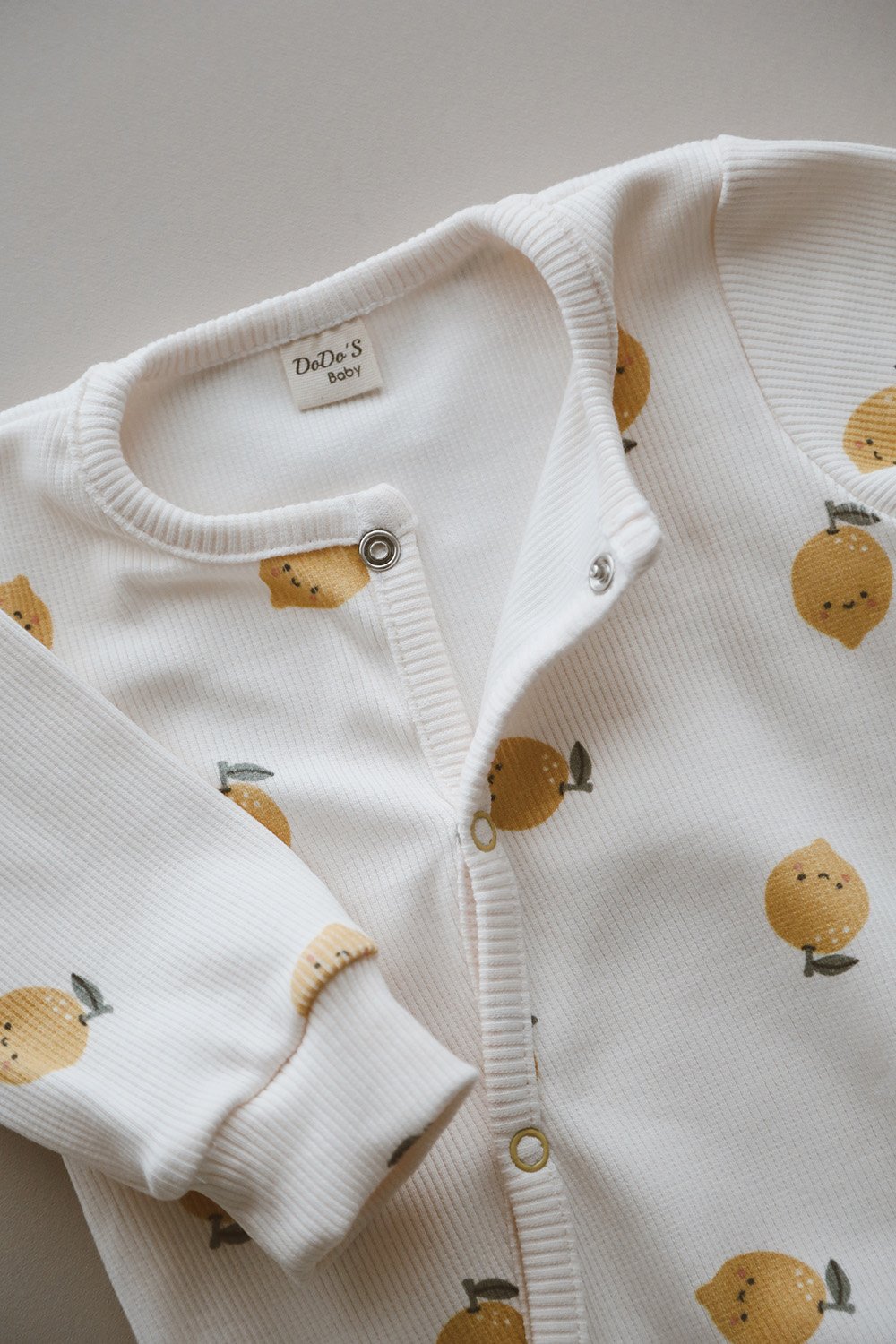 DoDo'S Baby-Li̇mon Desen Organi̇k Kaşkorse Bebek Tulum-Çocuk Elbise & Tulum-5-Milagron.com