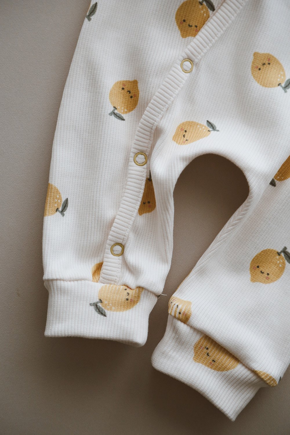 DoDo'S Baby-Li̇mon Desen Organi̇k Kaşkorse Bebek Tulum-Çocuk Elbise & Tulum-7-Milagron.com