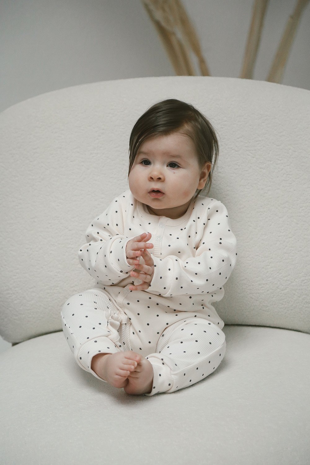 DoDo'S Baby-Nokta Desenli̇ Organi̇k Kaşkorse Bebek Tulum-Çocuk Elbise & Tulum-1-Milagron.com