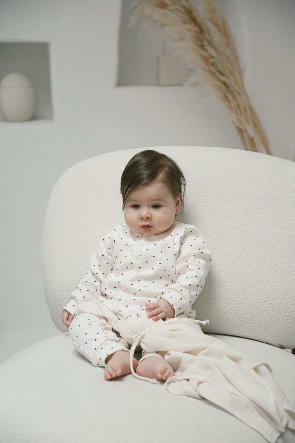 DoDo'S Baby-Nokta Desenli̇ Organi̇k Kaşkorse Bebek Tulum-Çocuk Elbise & Tulum-8-Milagron.com