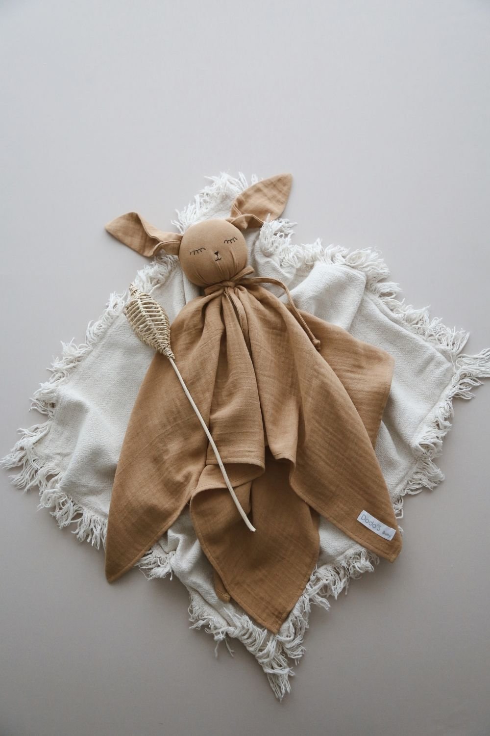 DoDo'S Baby-Pamuk Kahverengi̇ Renk Müsli̇n Sevi̇mli̇ Uyku Arkadaşi-Bebek Oyuncakları-1-Milagron.com