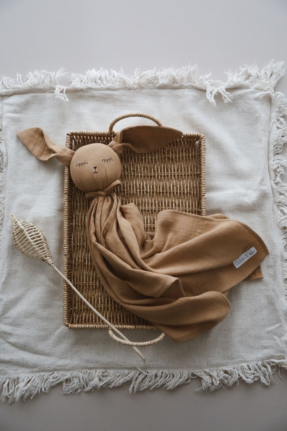 DoDo'S Baby-Pamuk Kahverengi̇ Renk Müsli̇n Sevi̇mli̇ Uyku Arkadaşi-Bebek Oyuncakları-4-Milagron.com