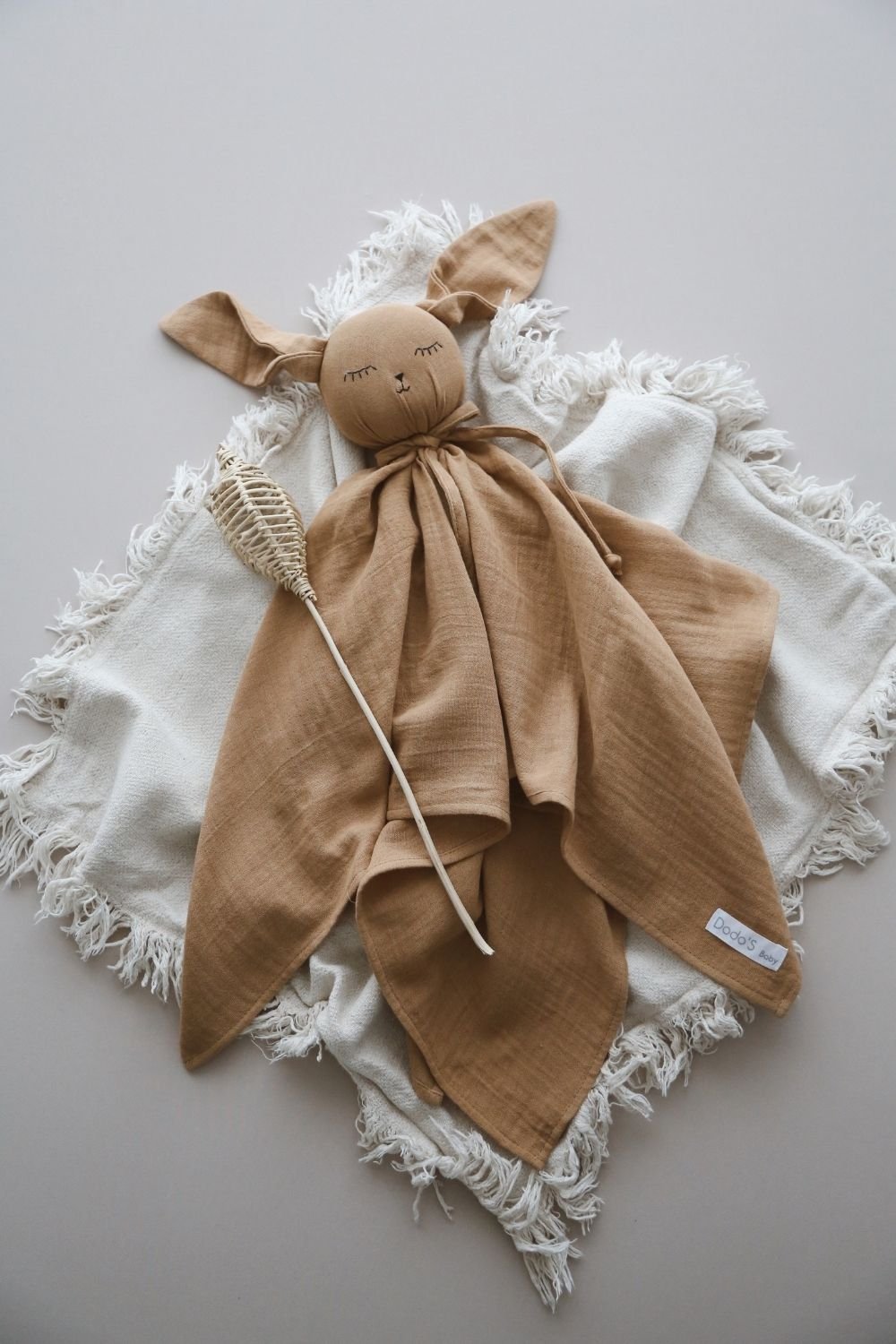 DoDo'S Baby-Pamuk Kahverengi̇ Renk Müsli̇n Sevi̇mli̇ Uyku Arkadaşi-Bebek Oyuncakları-5-Milagron.com