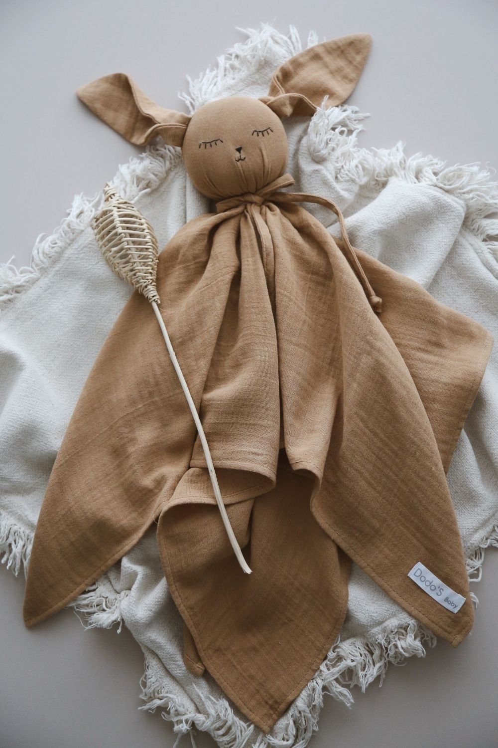 DoDo'S Baby-Pamuk Kahverengi̇ Renk Müsli̇n Sevi̇mli̇ Uyku Arkadaşi-Bebek Oyuncakları-7-Milagron.com