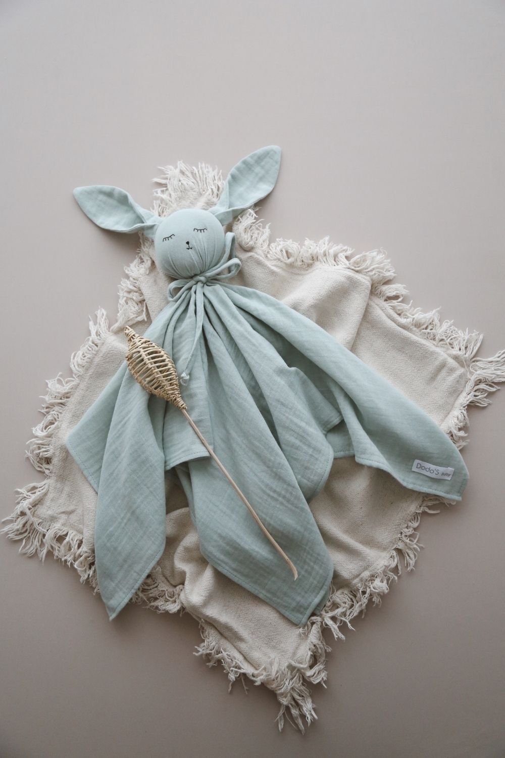 DoDo'S Baby-Pamuk Mi̇nt Yeşi̇li̇ Müsli̇n Sevi̇mli̇ Uyku Arkadaşi-Bebek Oyuncakları-2-Milagron.com