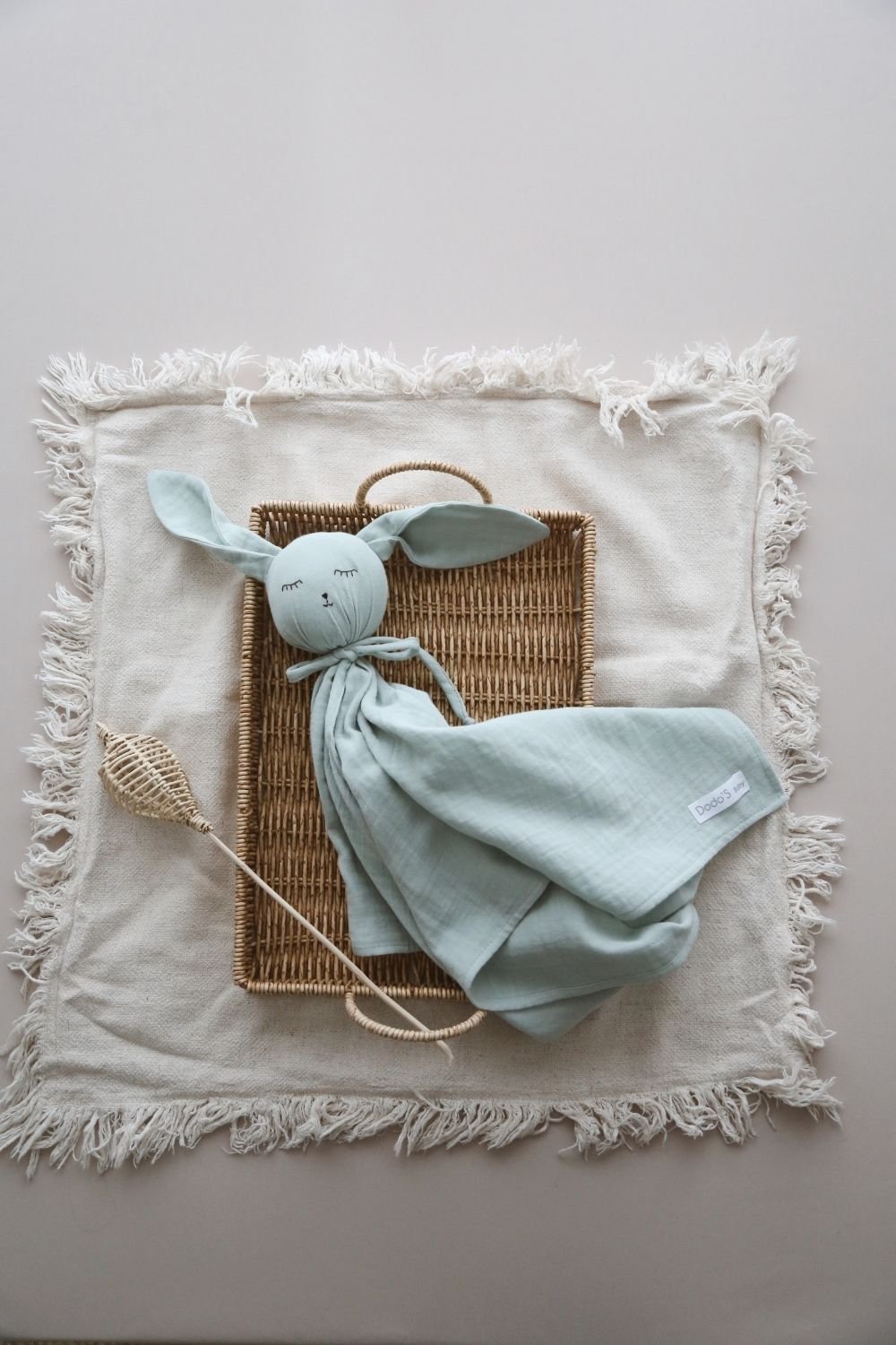 DoDo'S Baby-Pamuk Mi̇nt Yeşi̇li̇ Müsli̇n Sevi̇mli̇ Uyku Arkadaşi-Bebek Oyuncakları-4-Milagron.com