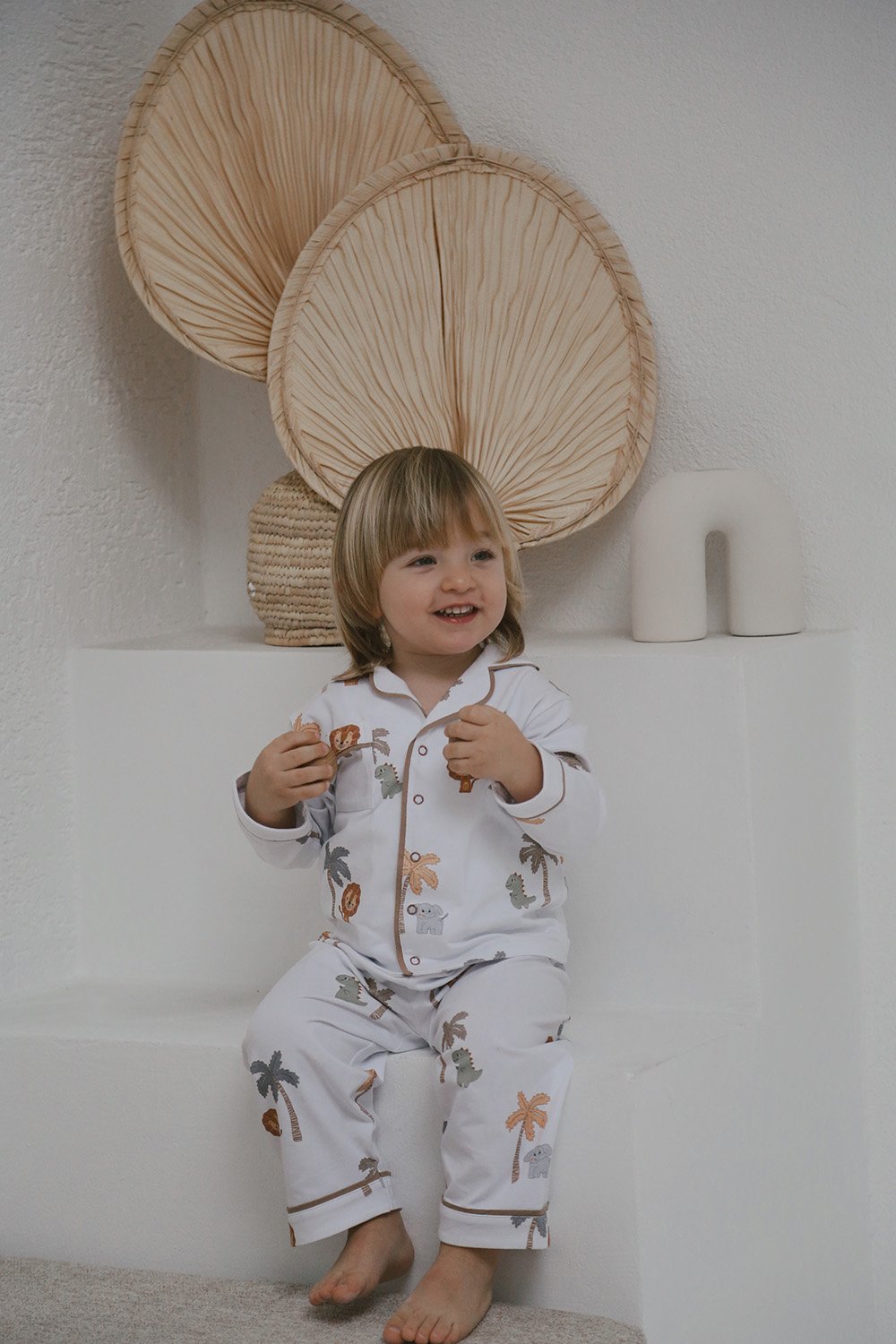 DoDo'S Baby-Safari̇ Temali Alt-üst Pi̇jama Takimi (erkek Çocuk)-İç Giyim & Pijama-1-Milagron.com