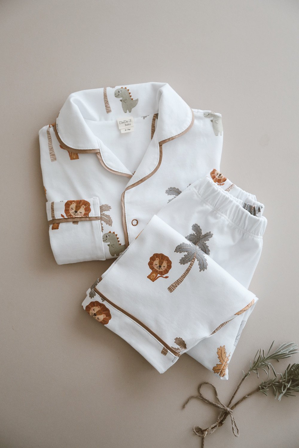 DoDo'S Baby-Safari̇ Temali Alt-üst Pi̇jama Takimi (erkek Çocuk)-İç Giyim & Pijama-2-Milagron.com