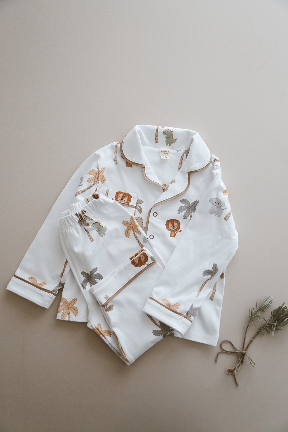 DoDo'S Baby-Safari̇ Temali Alt-üst Pi̇jama Takimi (erkek Çocuk)-İç Giyim & Pijama-8-Milagron.com