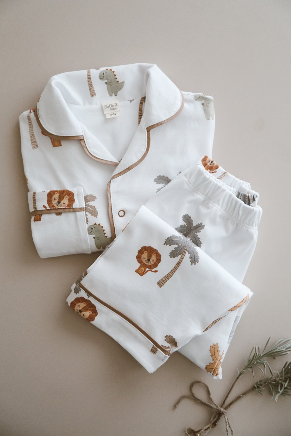 DoDo'S Baby-Safari̇ Temali Alt-üst Pi̇jama Takimi (erkek Çocuk)-İç Giyim & Pijama-9-Milagron.com