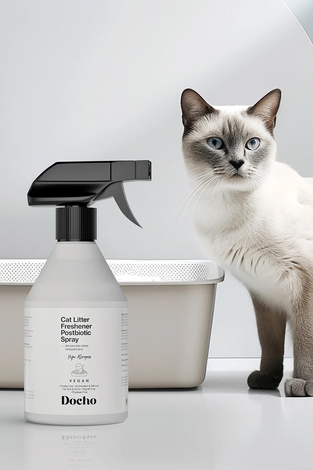 Docho-Kedi Kumu Koku Giderici Postbiyotikli Sprey 500 Ml-Kedi-2-Milagron.com