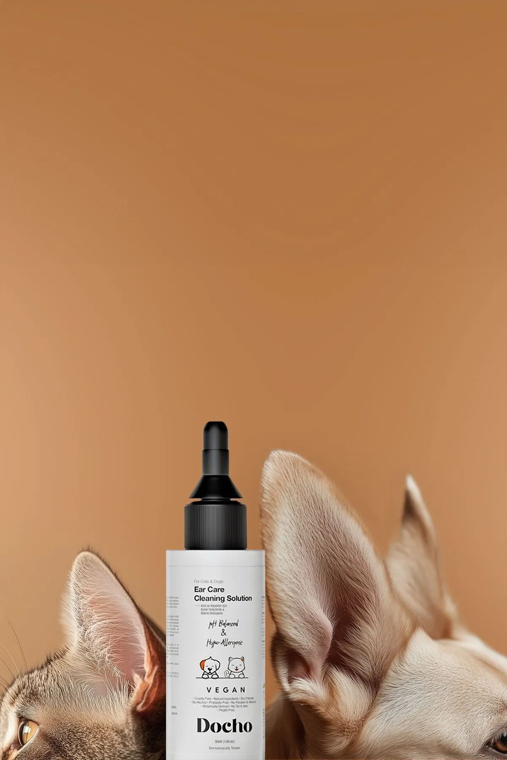 Docho-Kedi Ve Köpek Kulak Temizleme Ve Bakım Solüsyonu 50 Ml-Kedi-3-Milagron.com