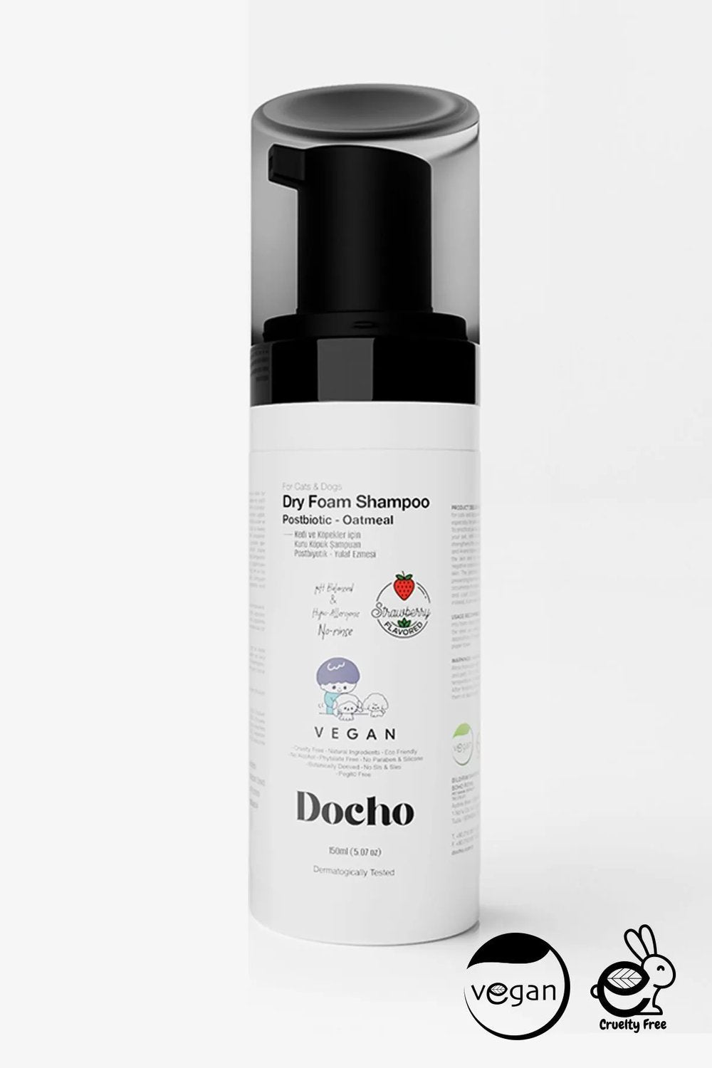 Docho-Kedi Ve Köpek Kuru Köpük Şampuan - Postbiyotik 150 Ml-Köpek-1-Milagron.com