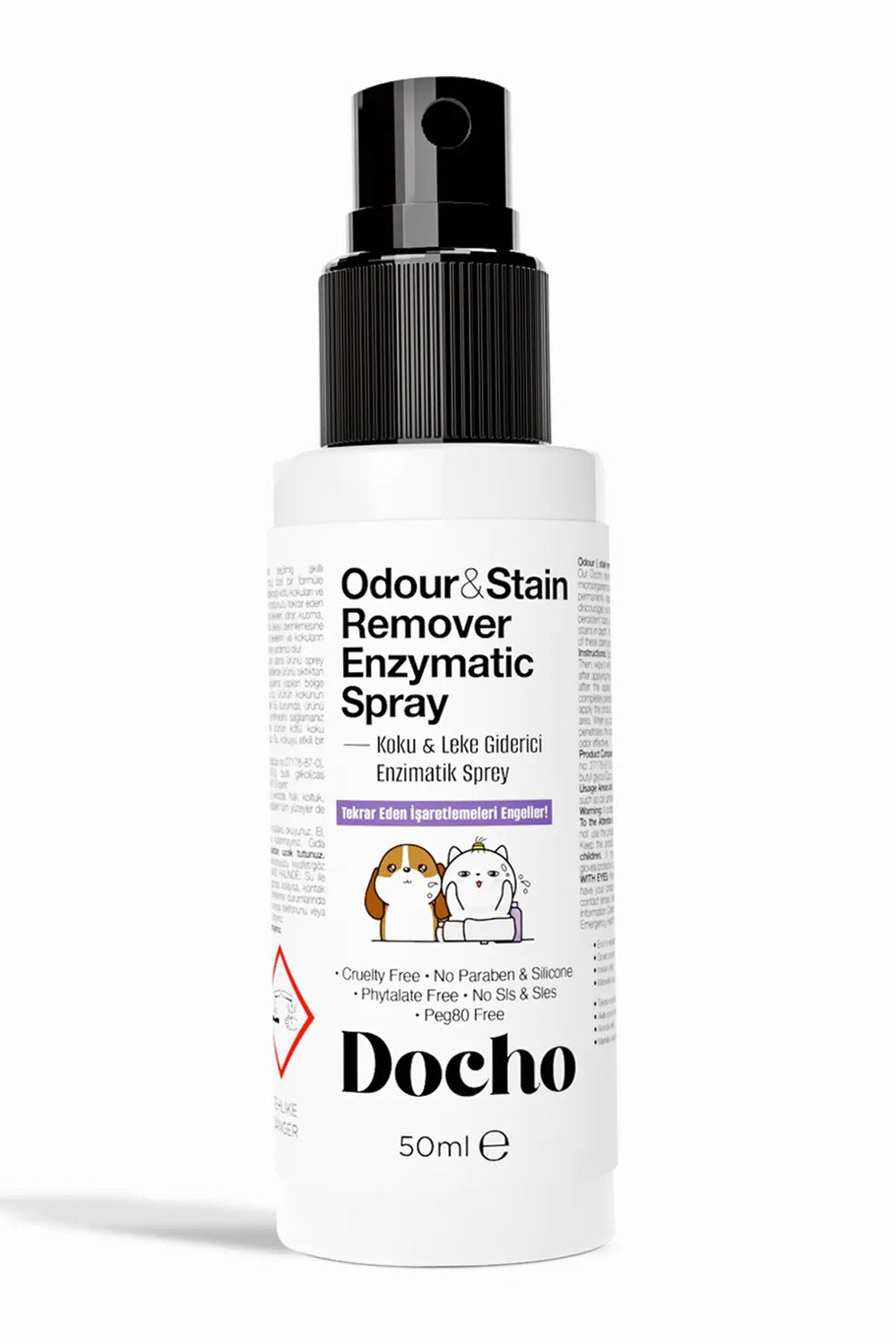 Docho-Koku &leke Giderici Enzimatik Sprey 50 Ml-Kedi-1-Milagron.com