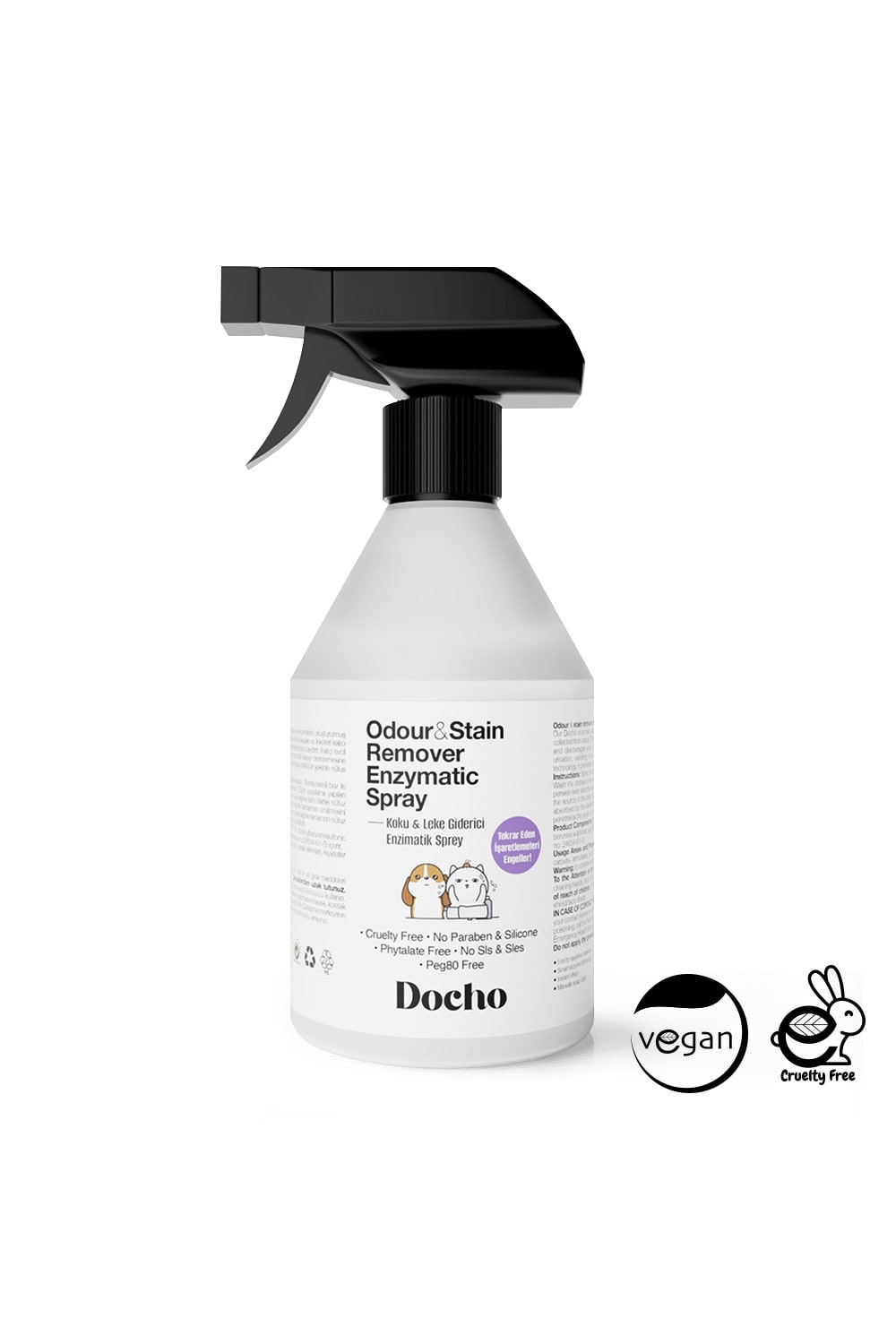 Docho-Koku &leke Giderici Enzimatik Sprey 500 Ml-Kedi-1-Milagron.com