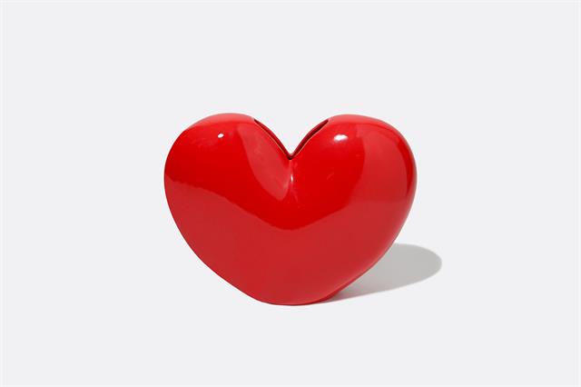 Doiy-Doiy Love Kalp Vazo Kırmızı-Vazo-1-Milagron.com