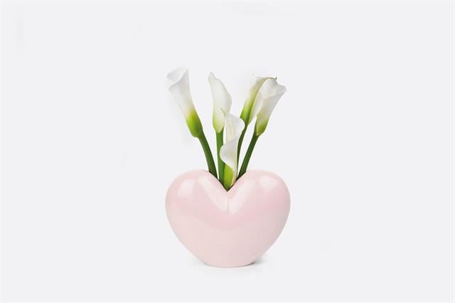 Doiy-Doiy Love Kalp Vazo Pembe-Vazo-2-Milagron.com