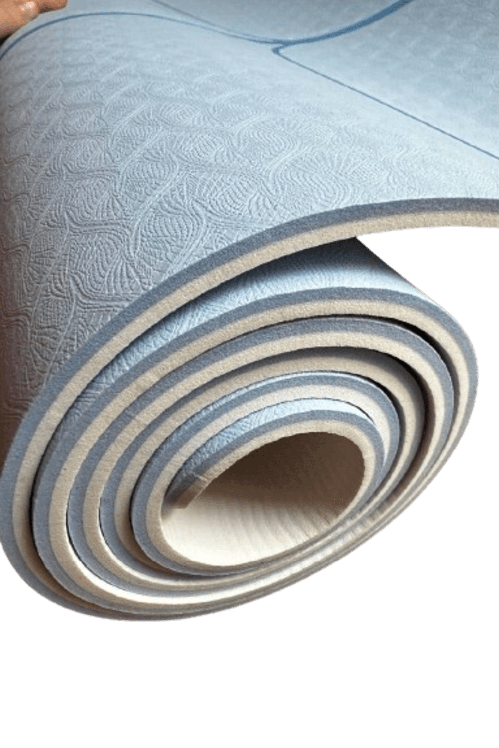 Dokuznet-Mantaray Studio Series Blue-grey-6mm Yoga Ve Pilates Matı-Yoga Matı-3-Milagron.com