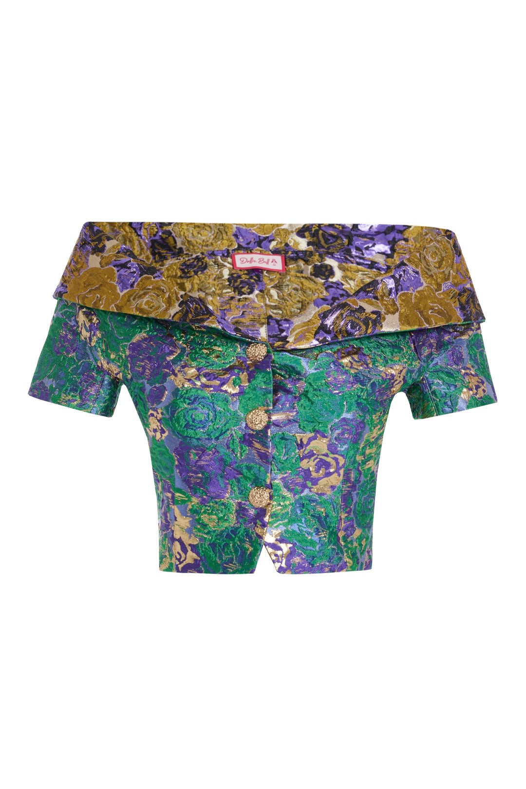 Dollie Bell-Aura Çift Taraflı Dekolte Ceket Yeşil/Dore-Ceket-1-Milagron.com