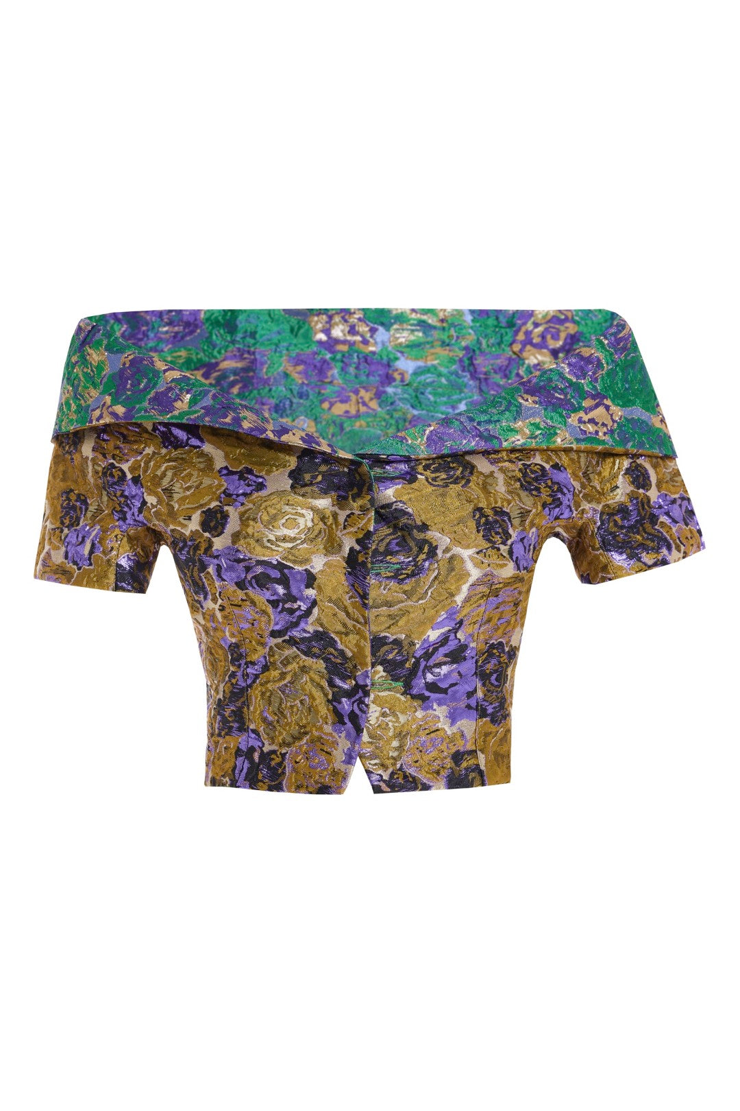 Dollie Bell-Aura Çift Taraflı Dekolte Ceket Yeşil/Dore-Ceket-2-Milagron.com