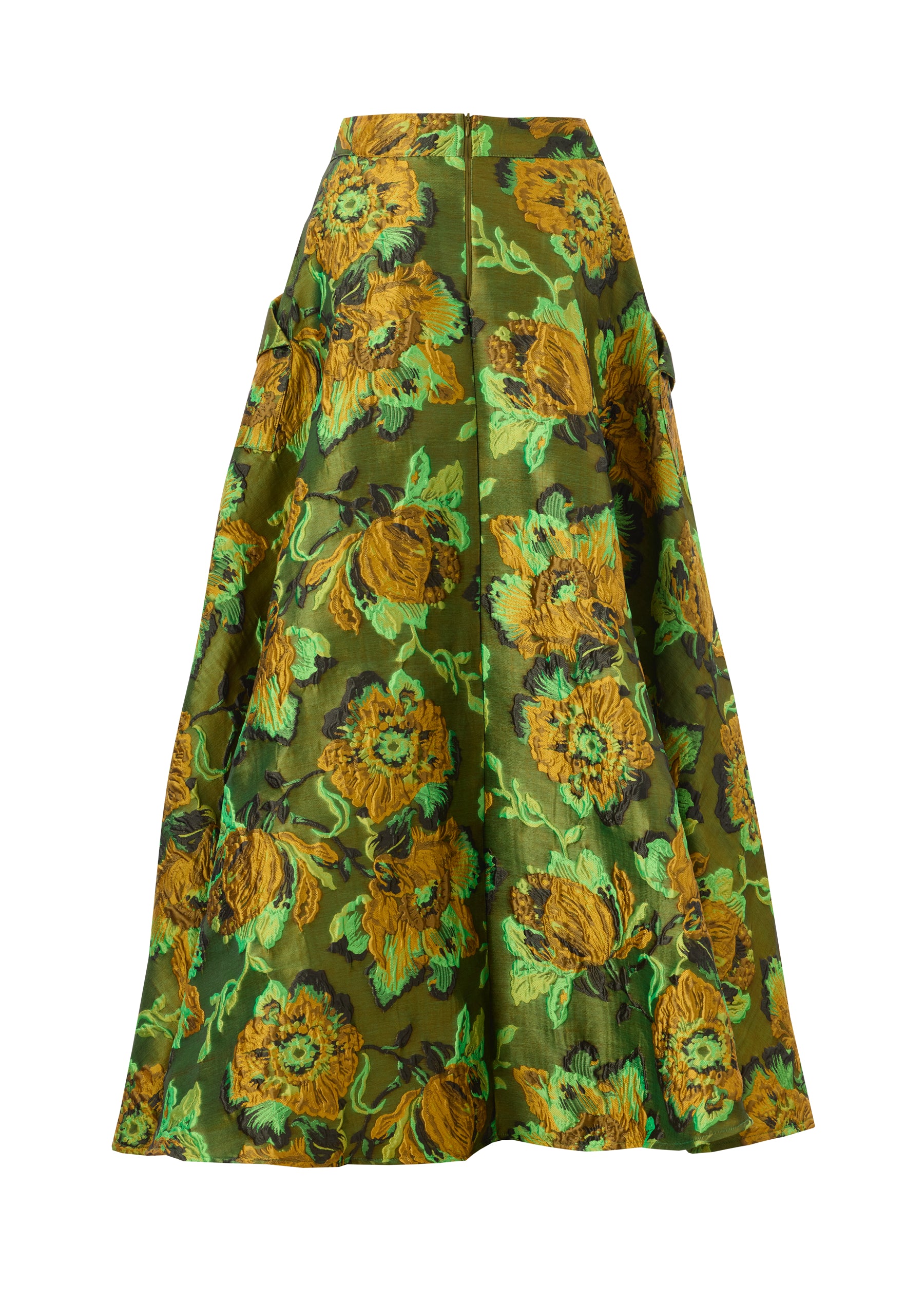 Dollie Bell-Charm Yarım Daire Yırtmaçlı Maxi Etek-Flaming Star, Platform-2-Milagron.com