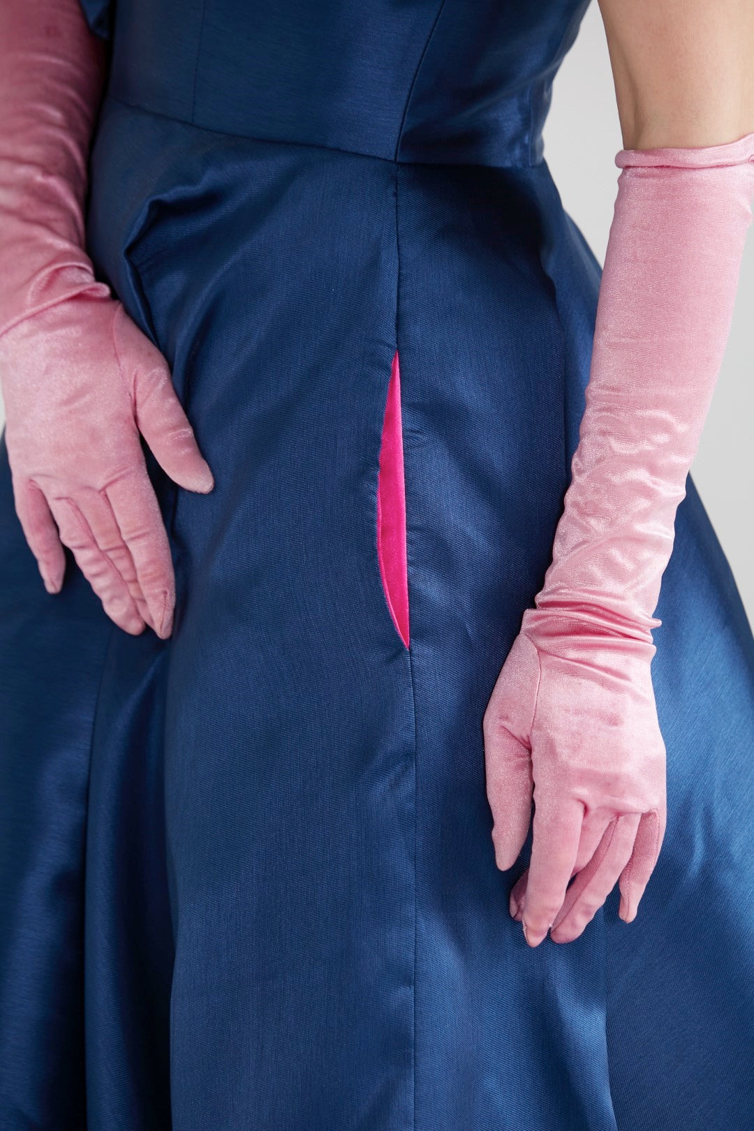 Dollie Bell-Cuddly Charm Düz Yaka Midi Elbise Lacivert-Lover Doll, Platform-9-Milagron.com