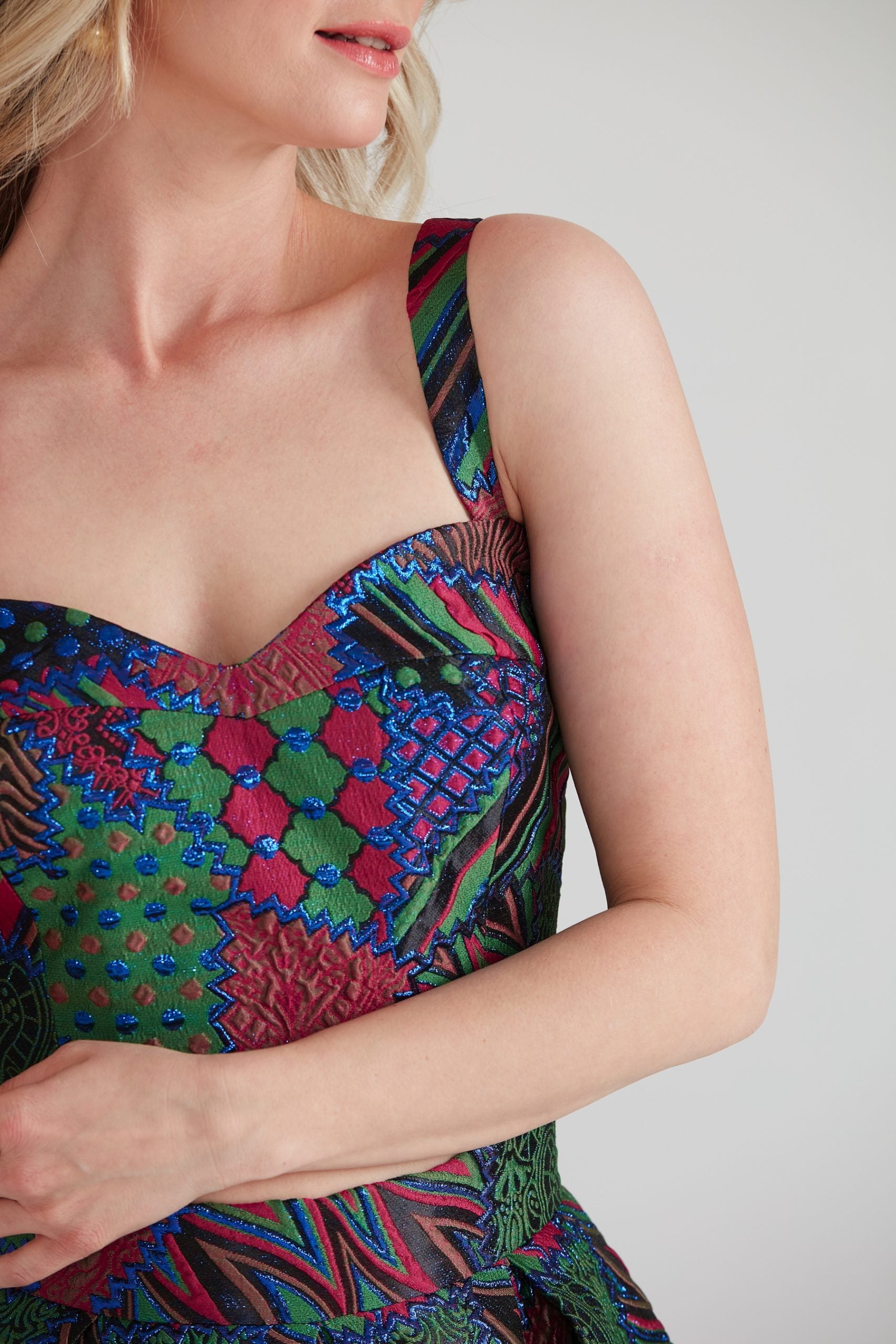 Dollie Bell-Heart Of Flame Kalp Yaka Askılı Büstiyer Pembe/Mavi-Büstiyer-4-Milagron.com