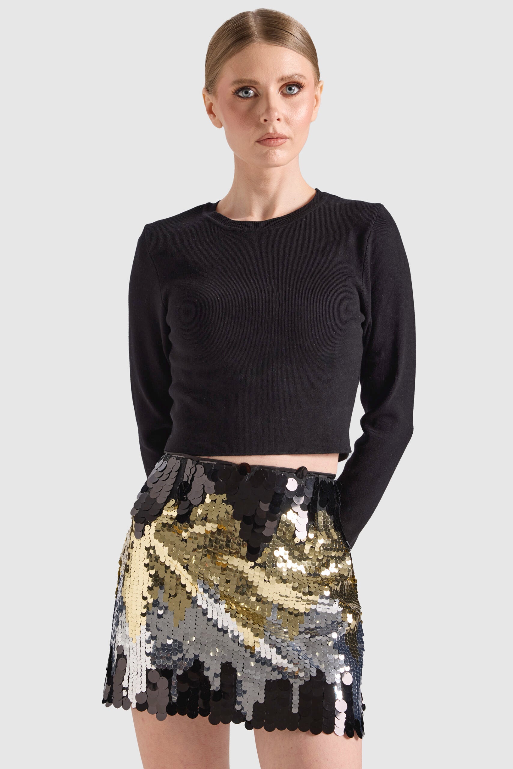 Dollie Bell-Pul Payetli Mini Etek-Etek-1-Milagron.com